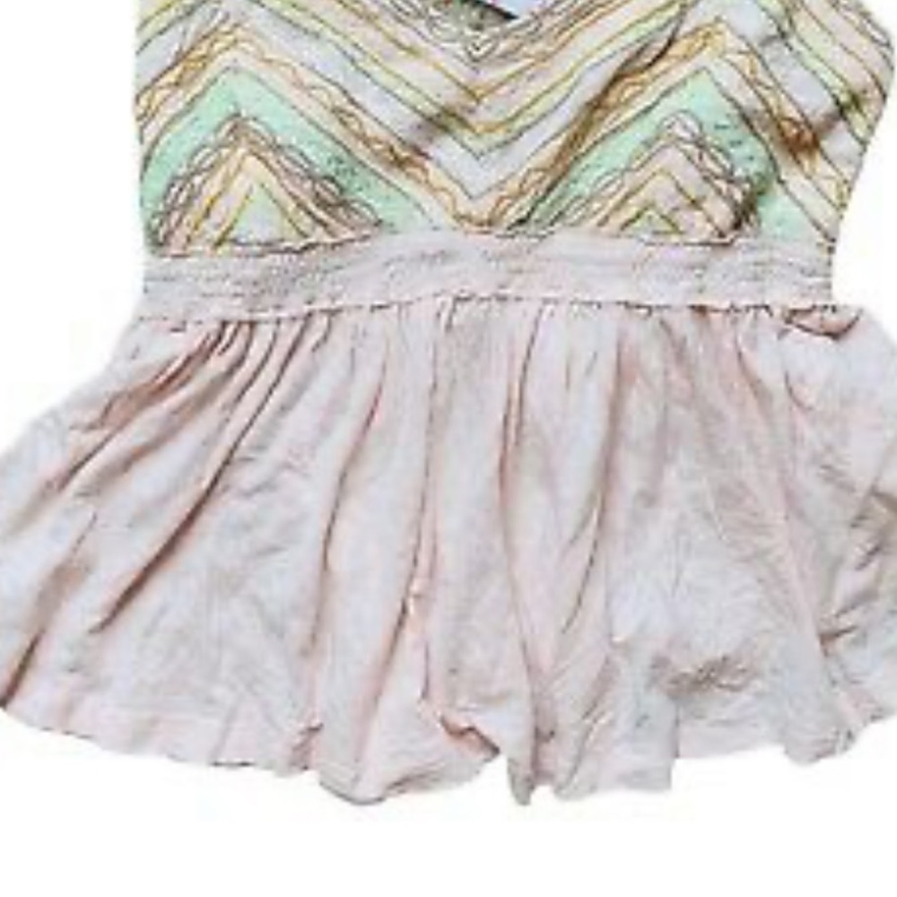 Free People Womens Pink Well-Traveled  Dream Slate Halter Top Sz XS - Picture 5 of 7